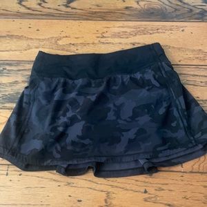 camo lululemon skirt